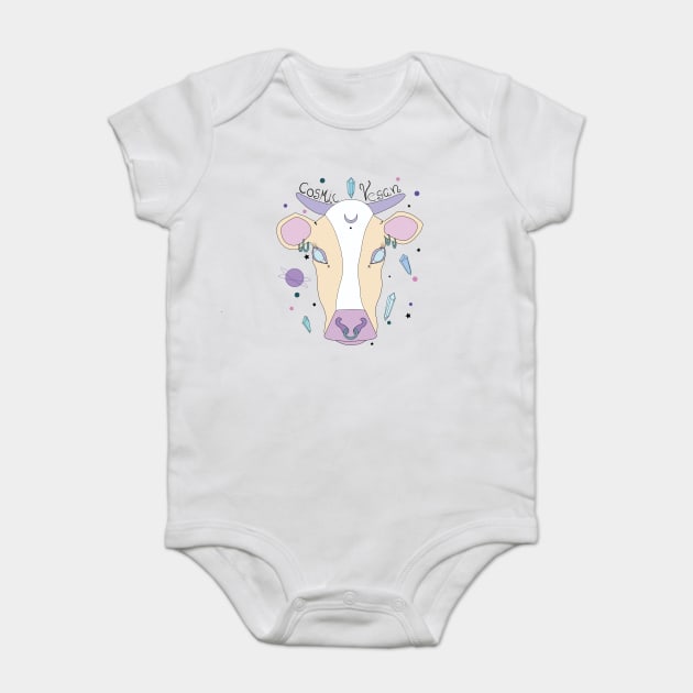 Cosmic Cow Baby Bodysuit by Ventderrmidi